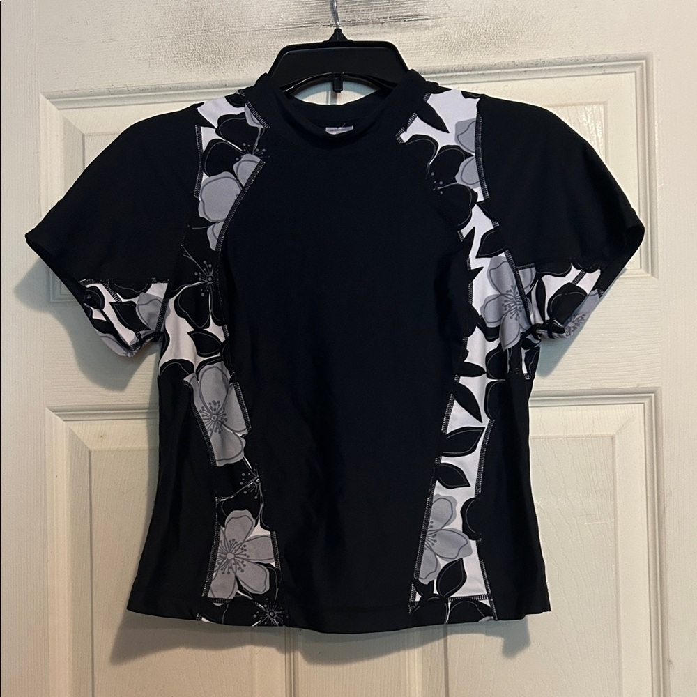 Ativa Swim Top Size Medium Black